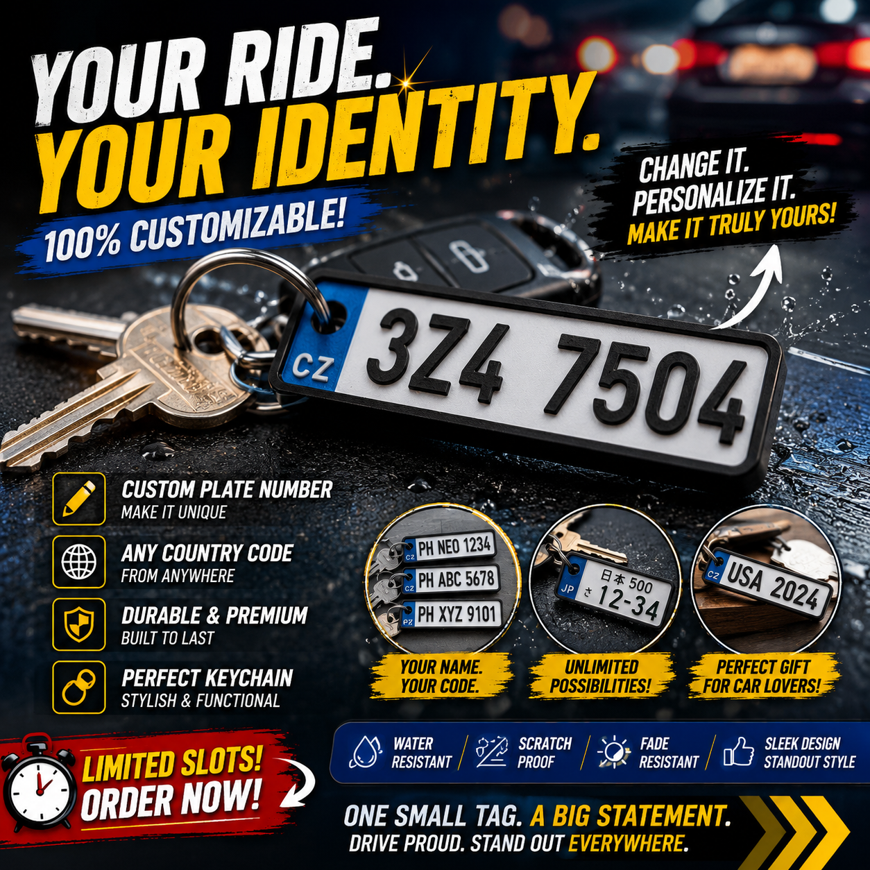 Custom Car Plate Tag