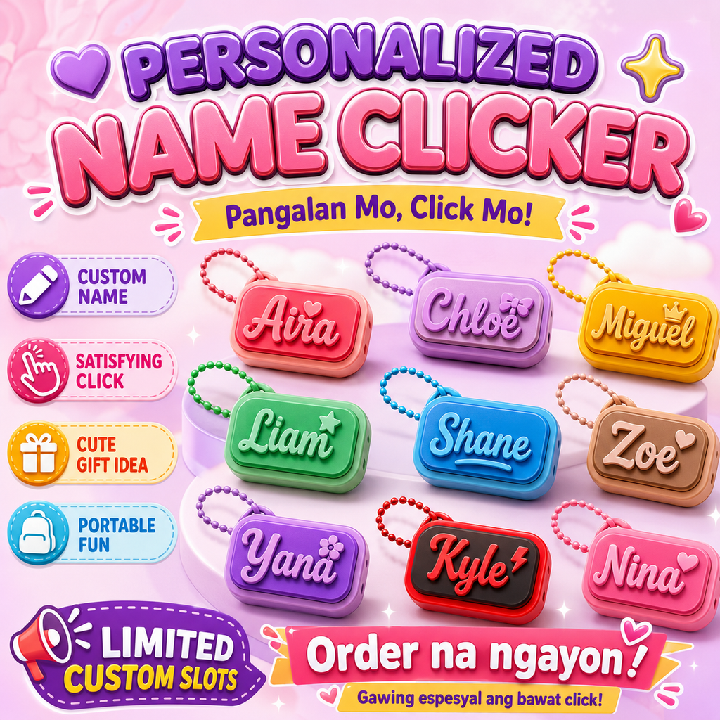 Personalized Custom Name Fidget Clicker Toy