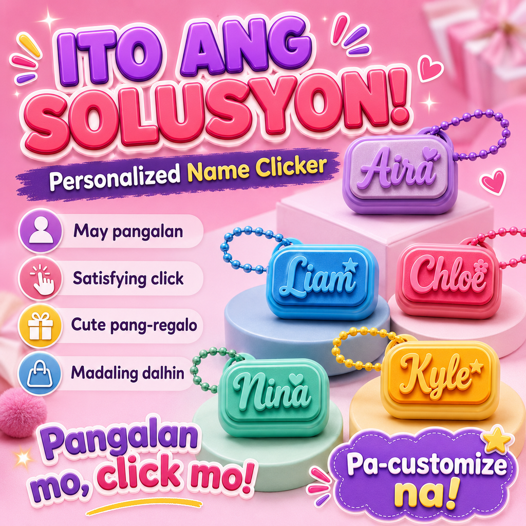 Personalized Custom Name Fidget Clicker Toy