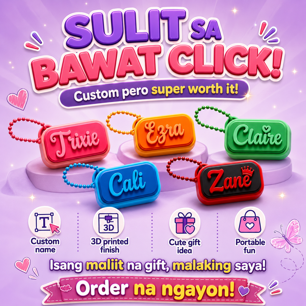 Personalized Custom Name Fidget Clicker Toy