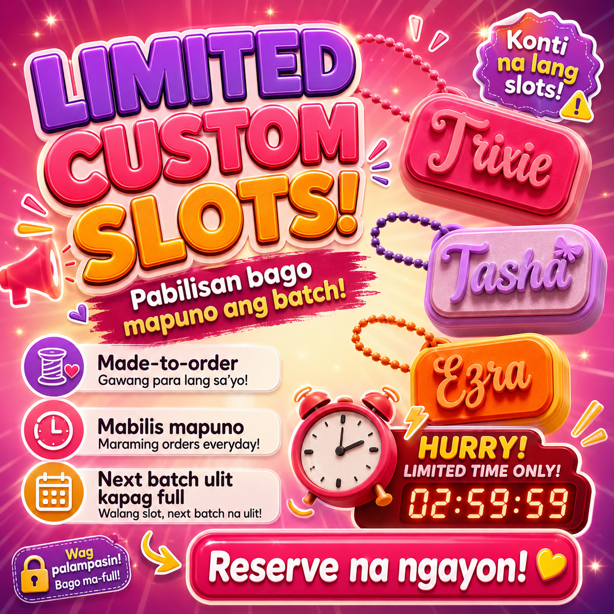 Personalized Custom Name Fidget Clicker Toy