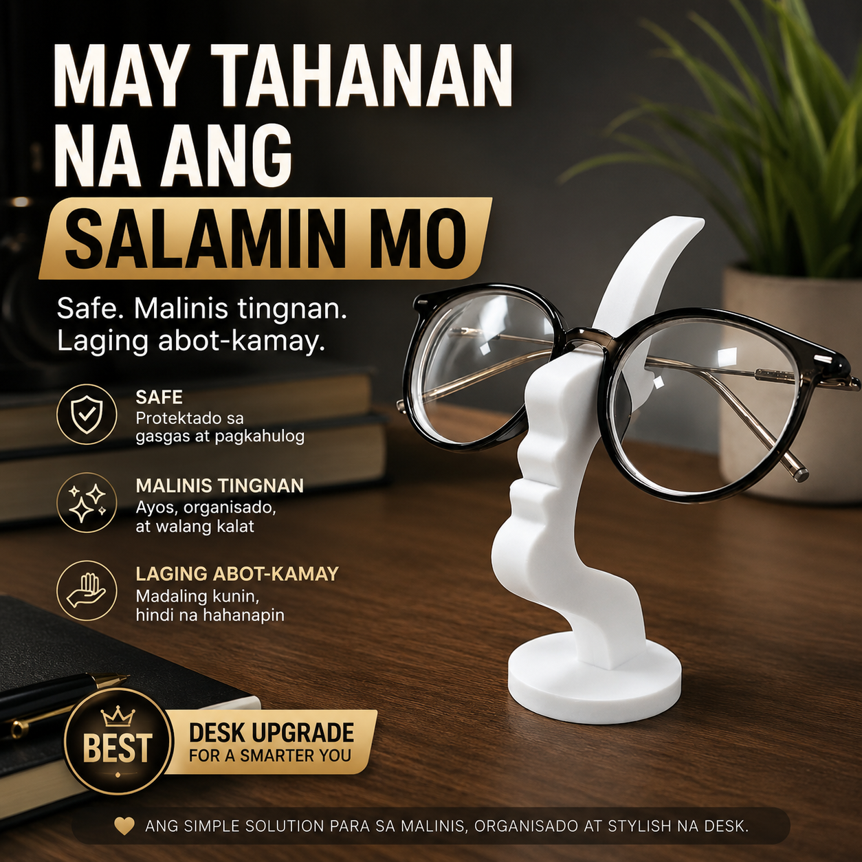 Art Face Glasses Stand