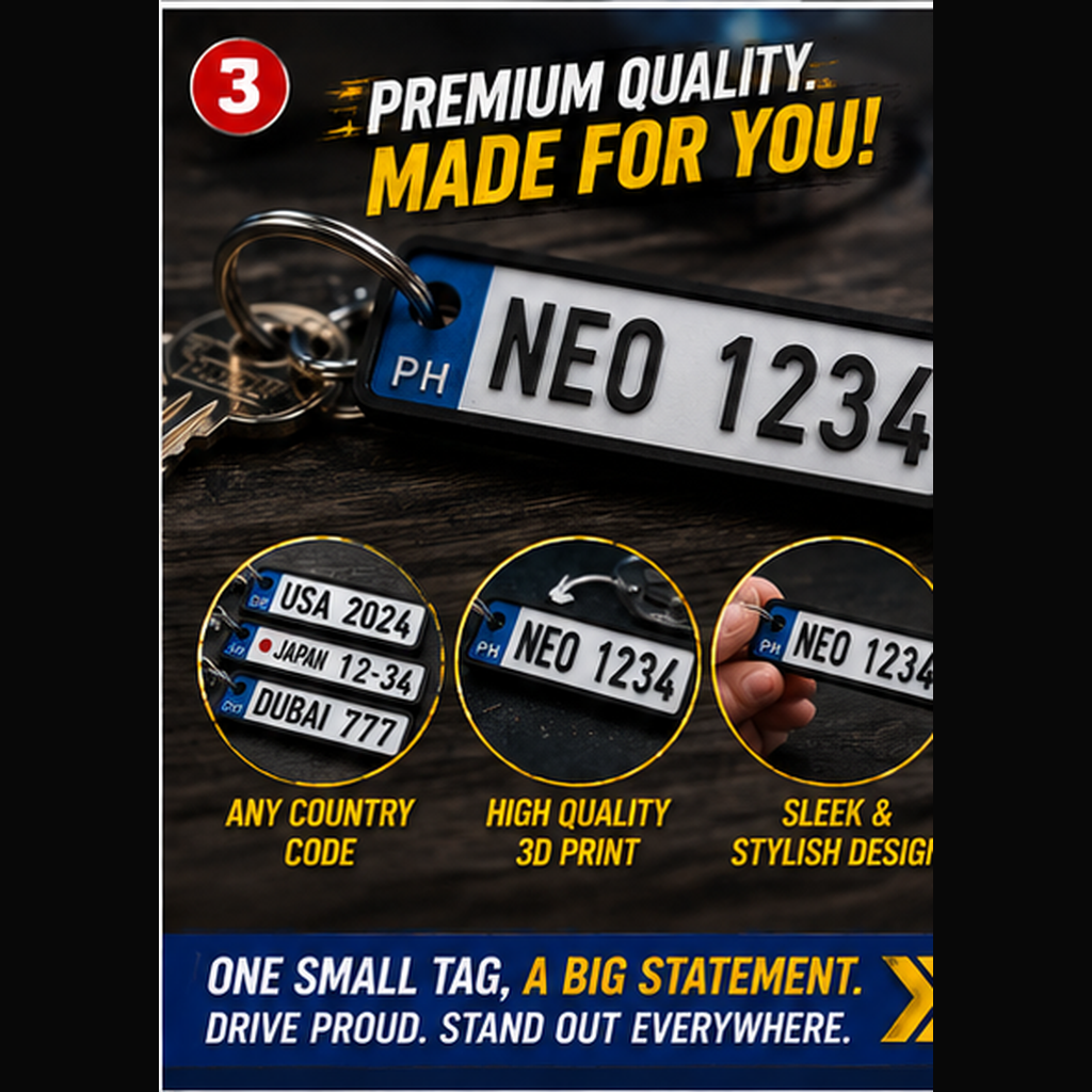 Custom Car Plate Tag